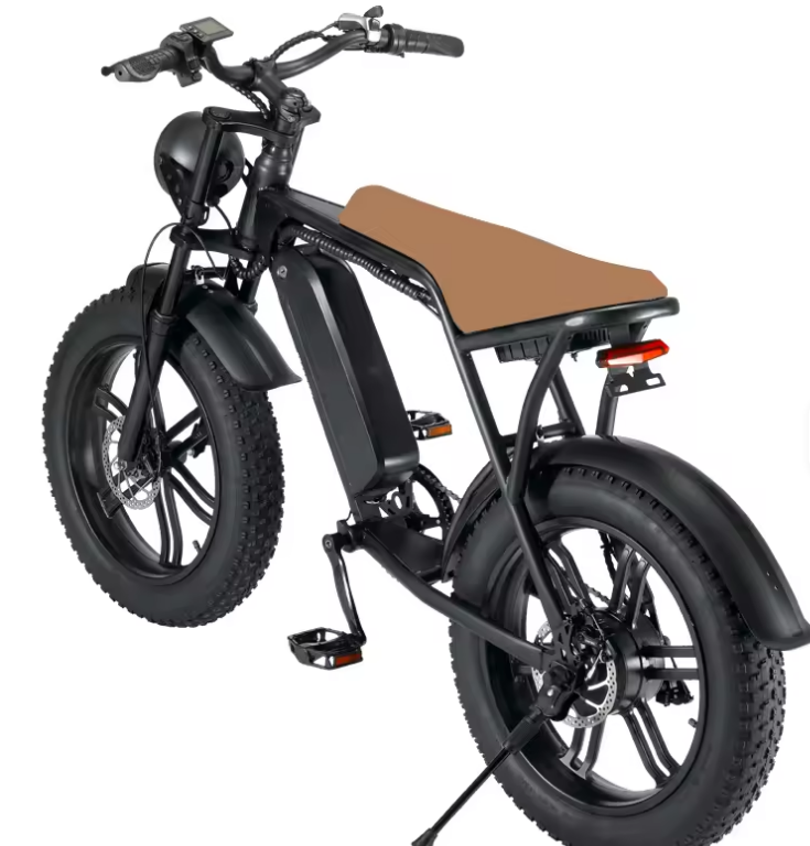 USA Warehouse Ebike 750W 48V Motor Bicycle 20*4inch Beach Cr